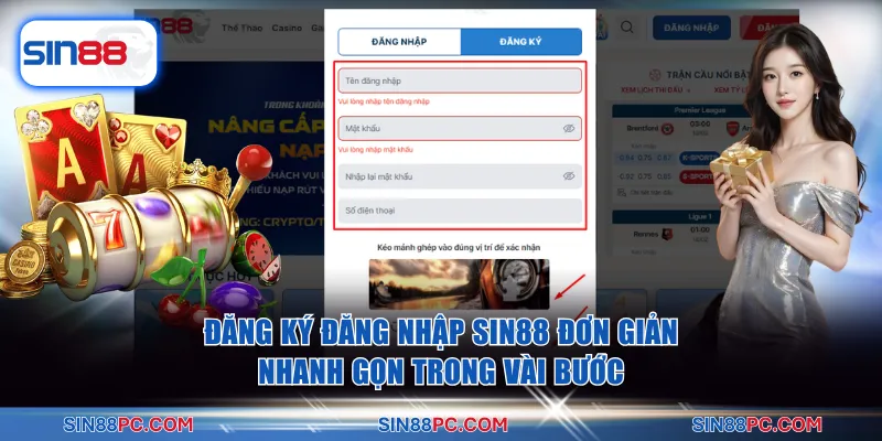 Trang chủ SIN88 22 Đăng ký đăng nhập SIN88 đơn giản nhanh gọn trong vài bước